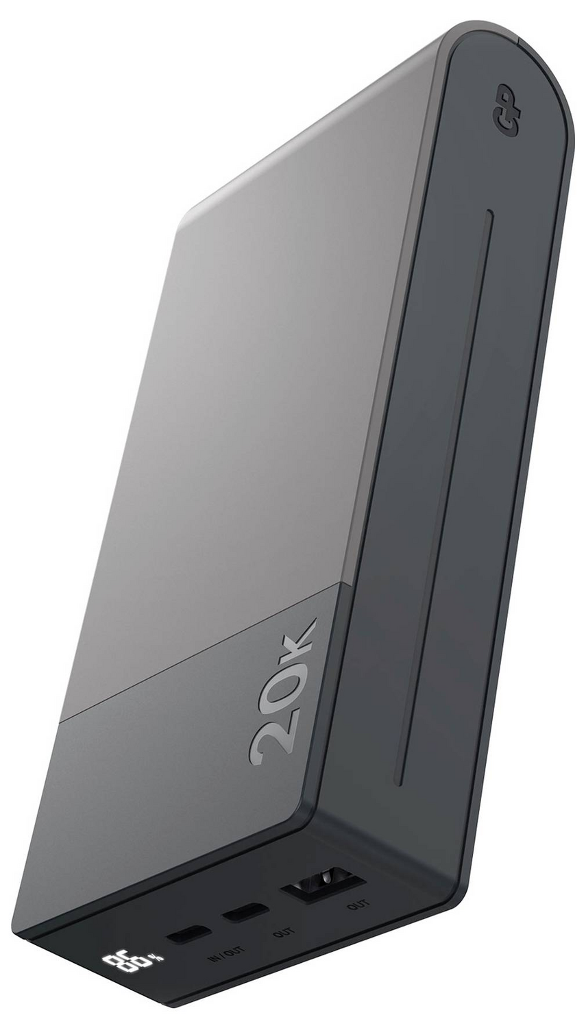 B-Ware Gp Gpaccm20 C000 Powerbank 20000 M Ah Li Po Usb A Usb C Grau Batterie Ladegerät