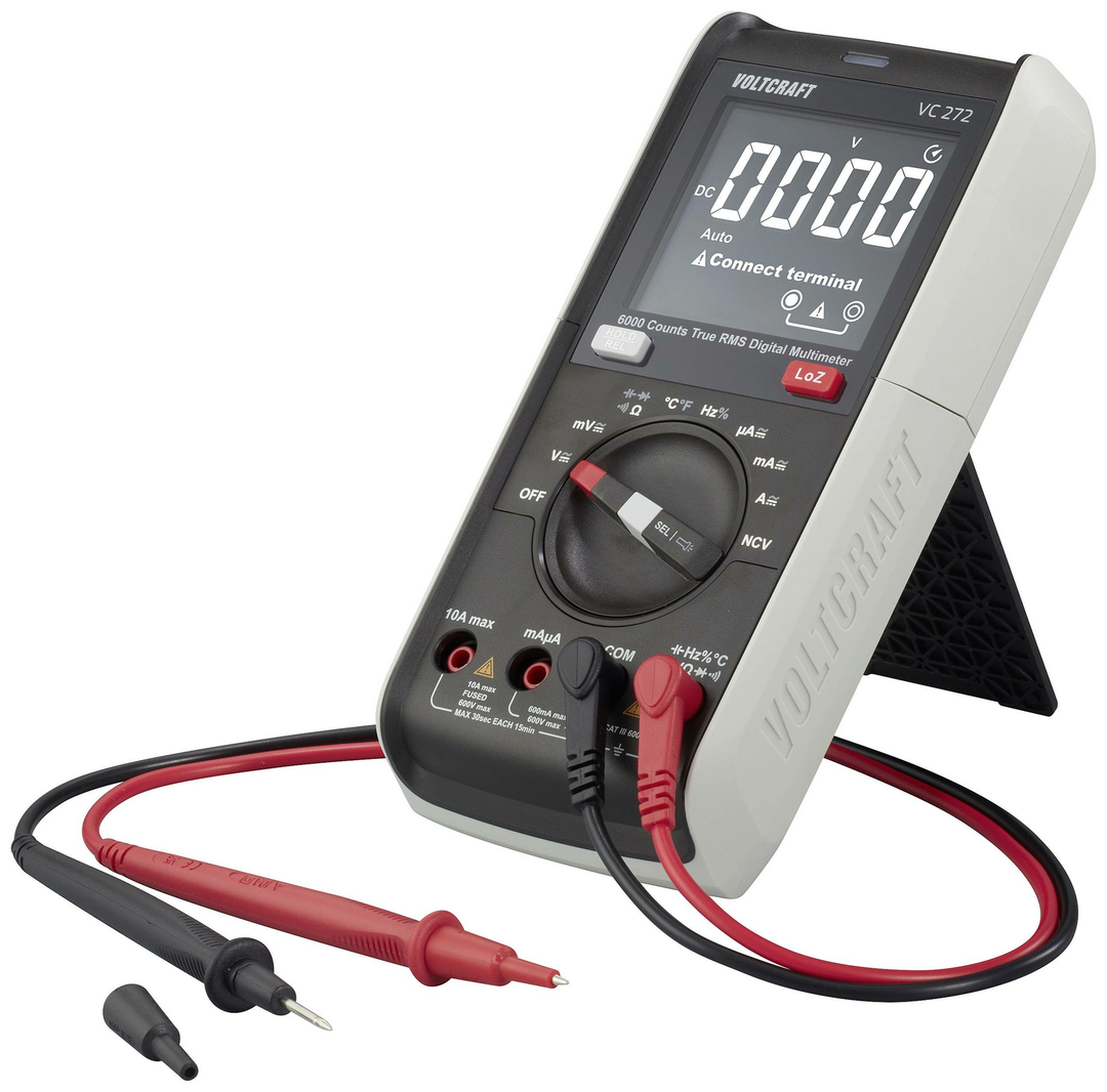 VOLTCRAFT Hand-Multimeter Multimeter digital CAT III 600 V Anzeige Counts: 6000