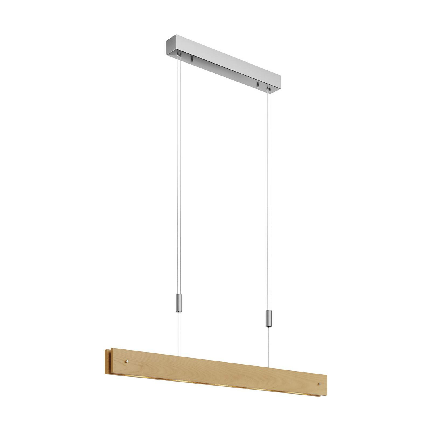 Suspension LED Lucande en bois, plafonnier Karinja, lampe suspendue, variateur LED