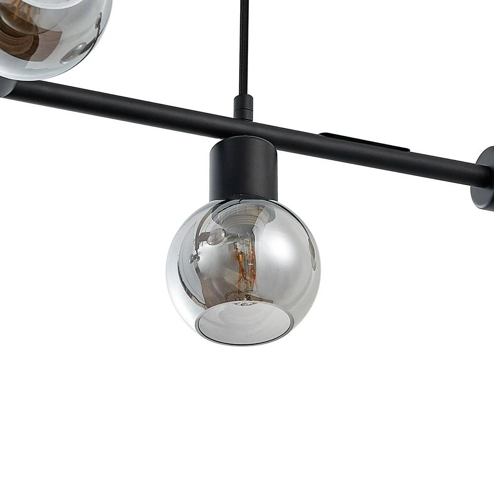 Lindby Biscala Led Pendelleuchte Leuchte Lampe Deckenlampe E14 Schwarz Rauch301 B-Ware - 4251911720044