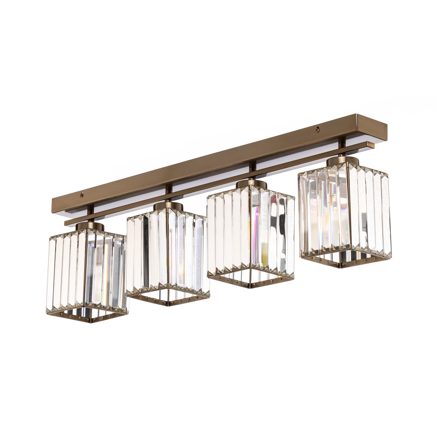 B-Ware Deckenleuchte AV-1795-4EY 4-fl. Balken antikgold Deckenlampe Lampe Leuchte Spot