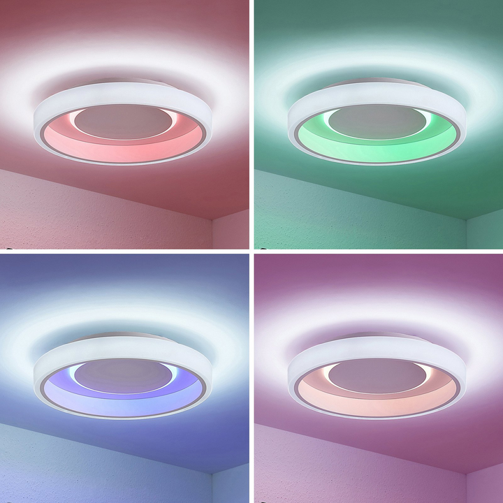 Lindby Wikani LED-Deckenlampe Deckenlampe Lampe Leuchte RGB CCT dimmbar