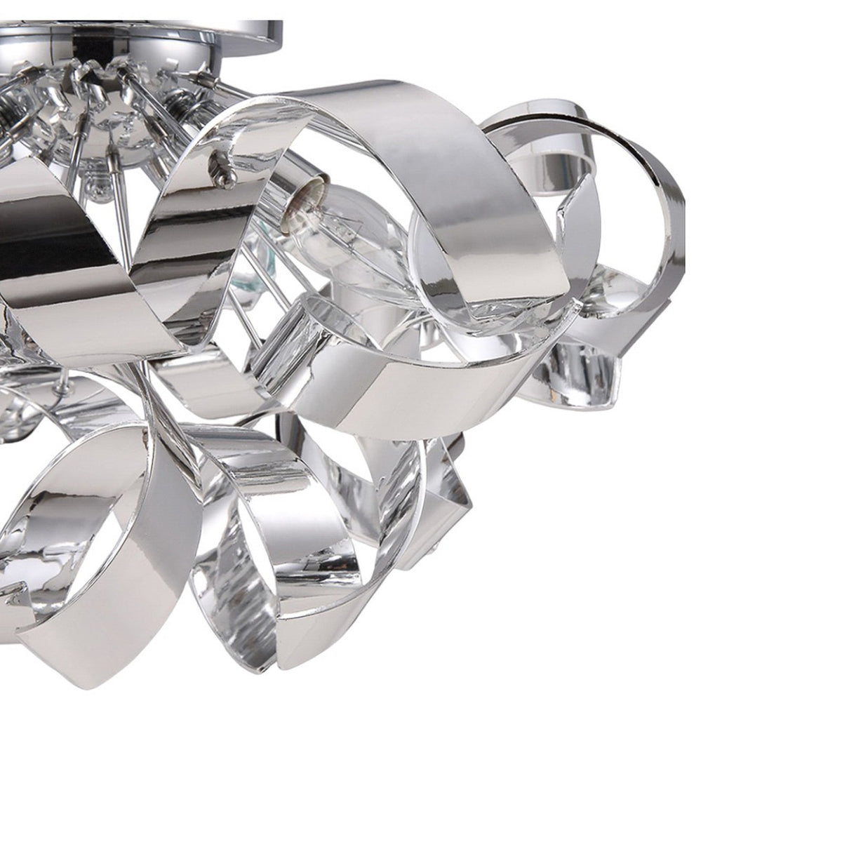 Lindby Deckenlampe Elviro Wohnzimmerleuchte Deckenlampe Hängelampe E14 chrom - 4251096516425