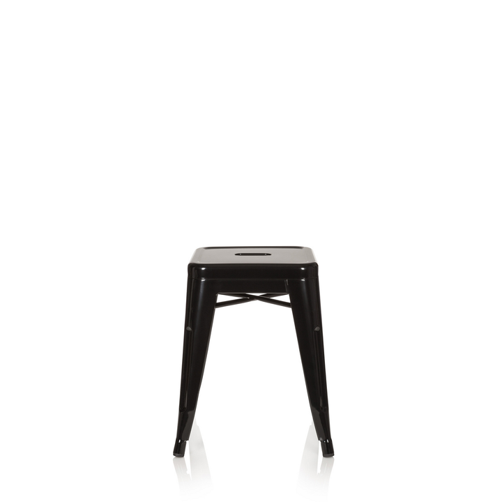 hjh OFFICE Hocker VANTAGGIO Sitzhocker Bistro-Hocker Sitz Stahl metallic schwarz
