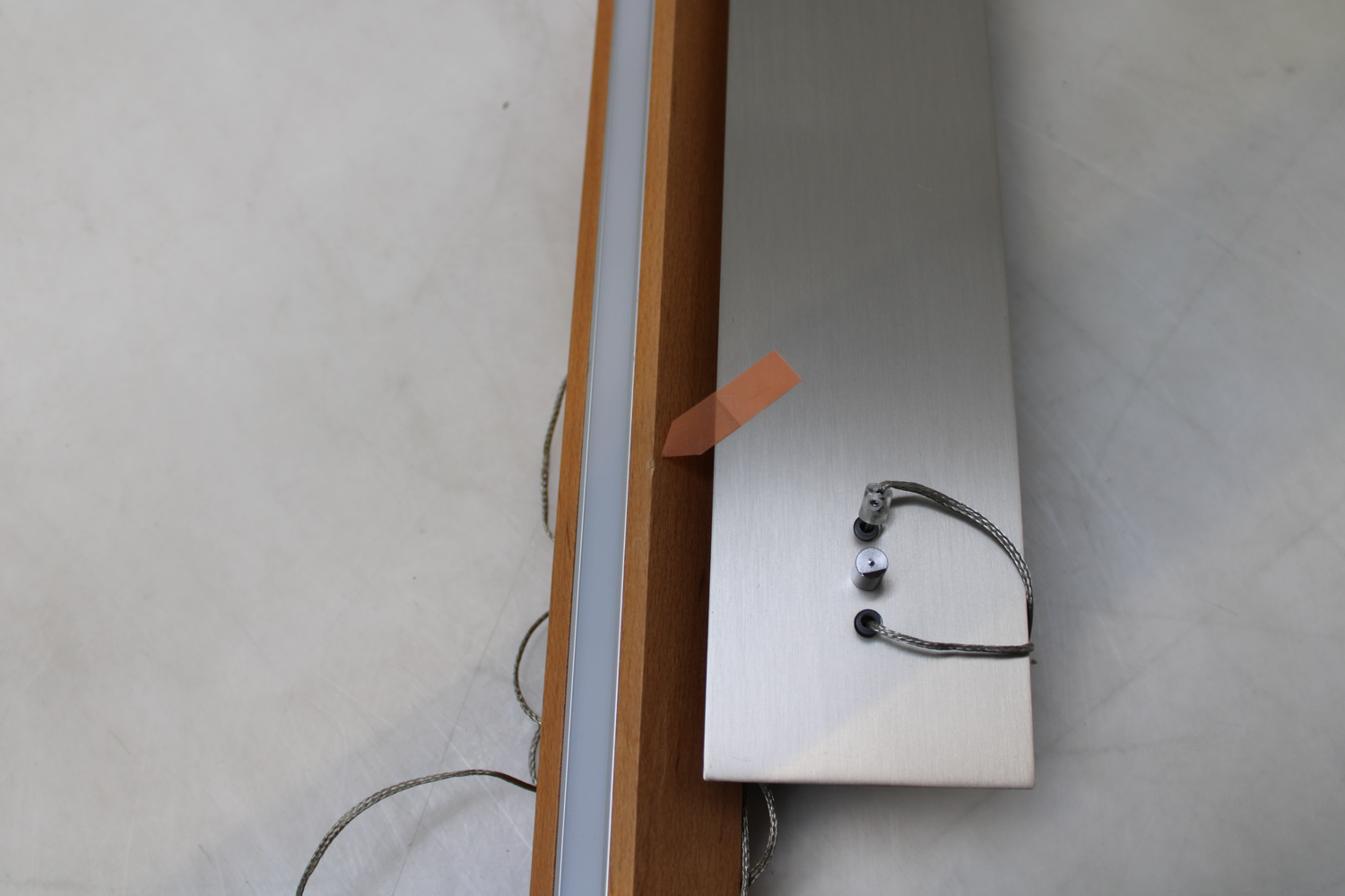 B-Ware Lucande LED-Holz-Balkenpendelleuchte Tamlin Pendelleuchte SIEHE TEXT/FOTOS