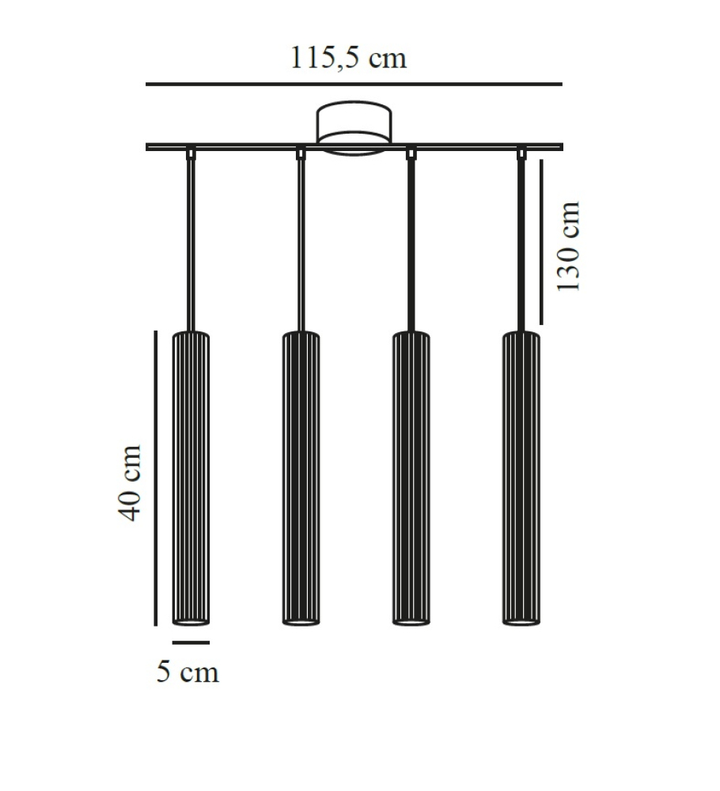 Nordlux Vico 4 Rail Pendelleuchte Pendellampe Leuchte Lampe Hängeleuchte Licht B-Ware - 5704924018398