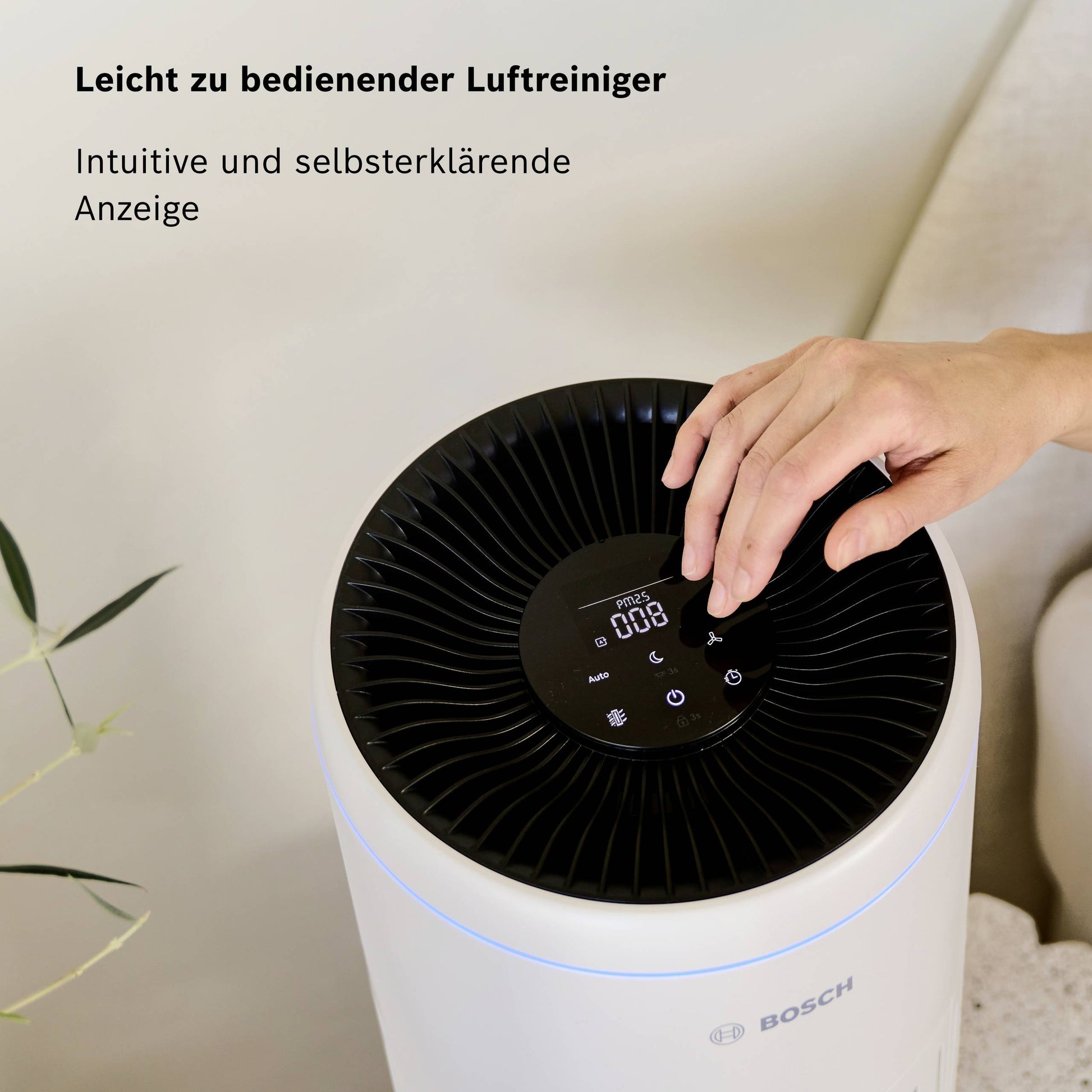 Bosch Home Comfort 7733702200 Air 2000 Luftreiniger Luft-Reinigung 37 m² Weiß - 4062321717988