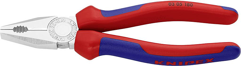 B-Ware Knipex 03 05 180 Werkstatt Kombizange Kabelzange 180 Mm Din Iso 5746