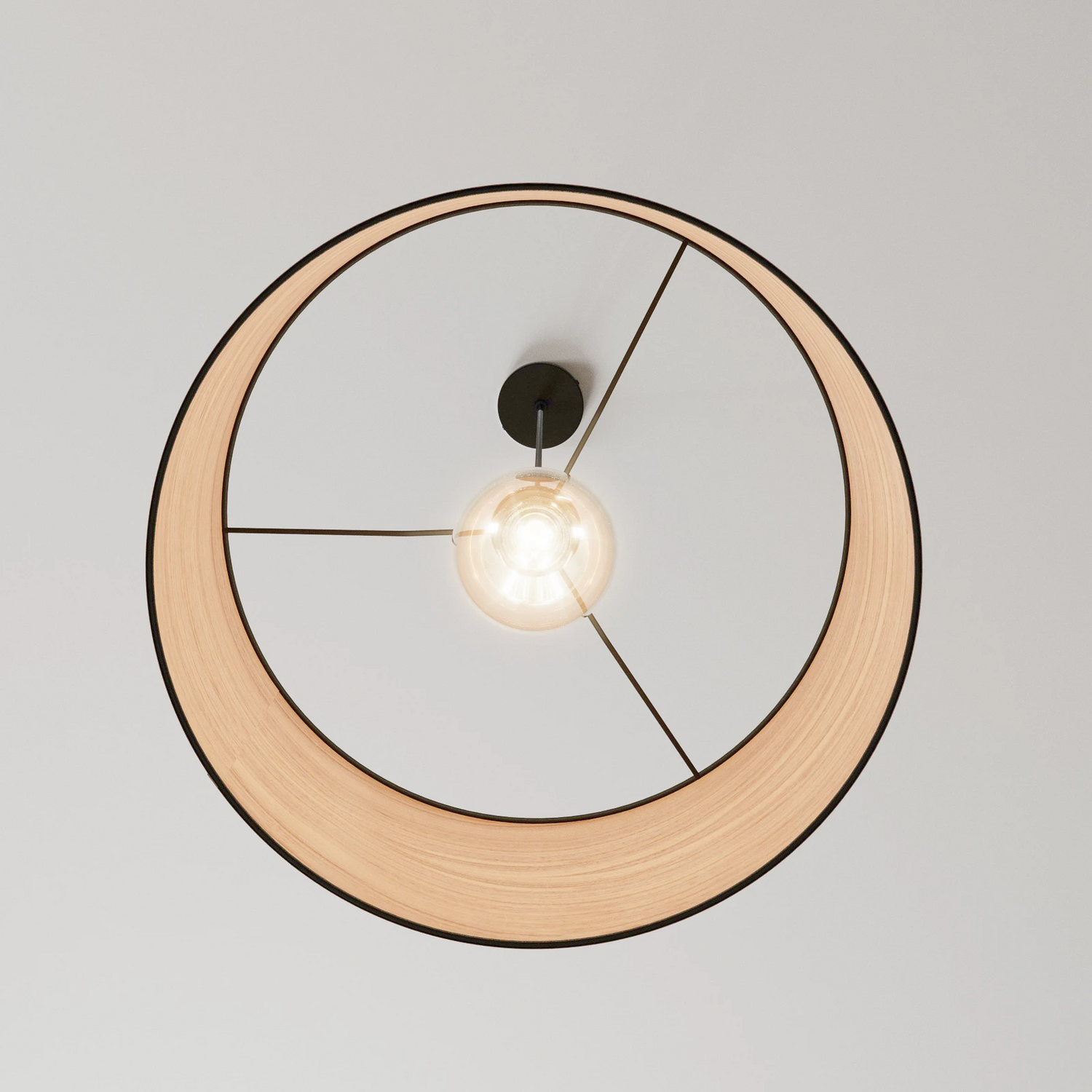 Envostar Veneer Hängeleuchte Hängelampe Deckenlampe Leuchte Lampe Licht Walnuss B-Ware - 4251911733457