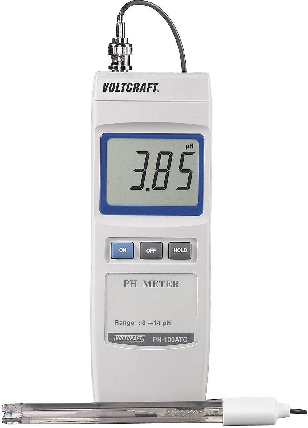 Appareil de mesure de pH numérique Voltcraft Ph 100 ATC (référence P614), produit d'occasion.