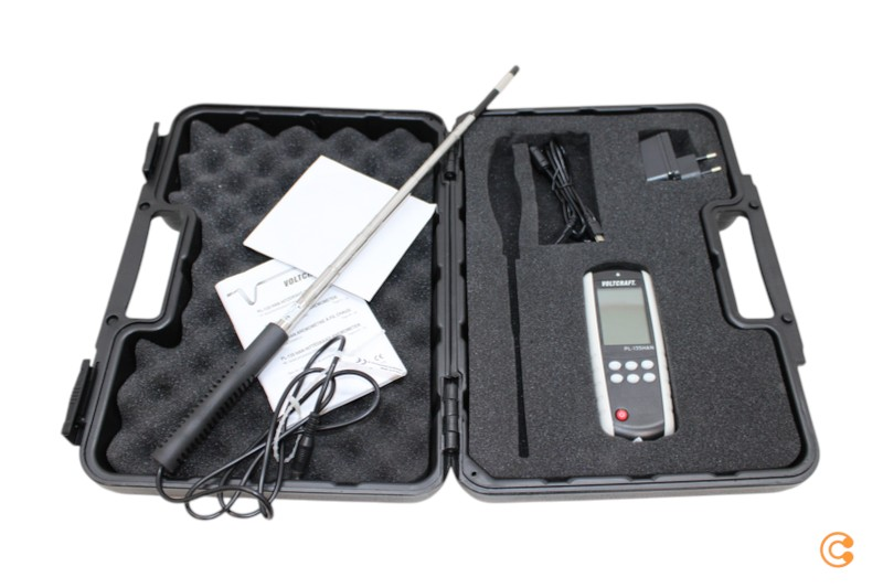 Voltcraft Anemometer PL-135HAN 0.1 bis 25 m/s externer Teleskop SIEHE TEXT/FOTO
