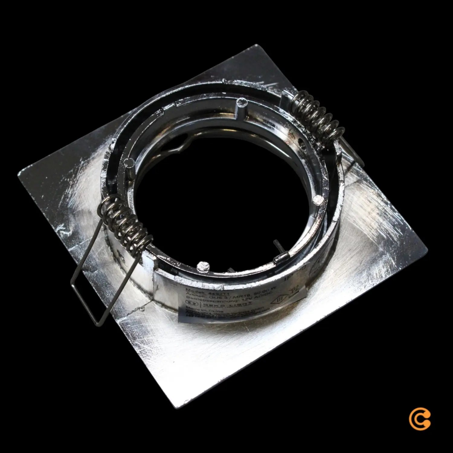 B-Ware Deko Light Deckeneinbauring Einbaustrahler Gu5.3 Mr16 Alu Silber Chrom 10 Stück - 4042943102140