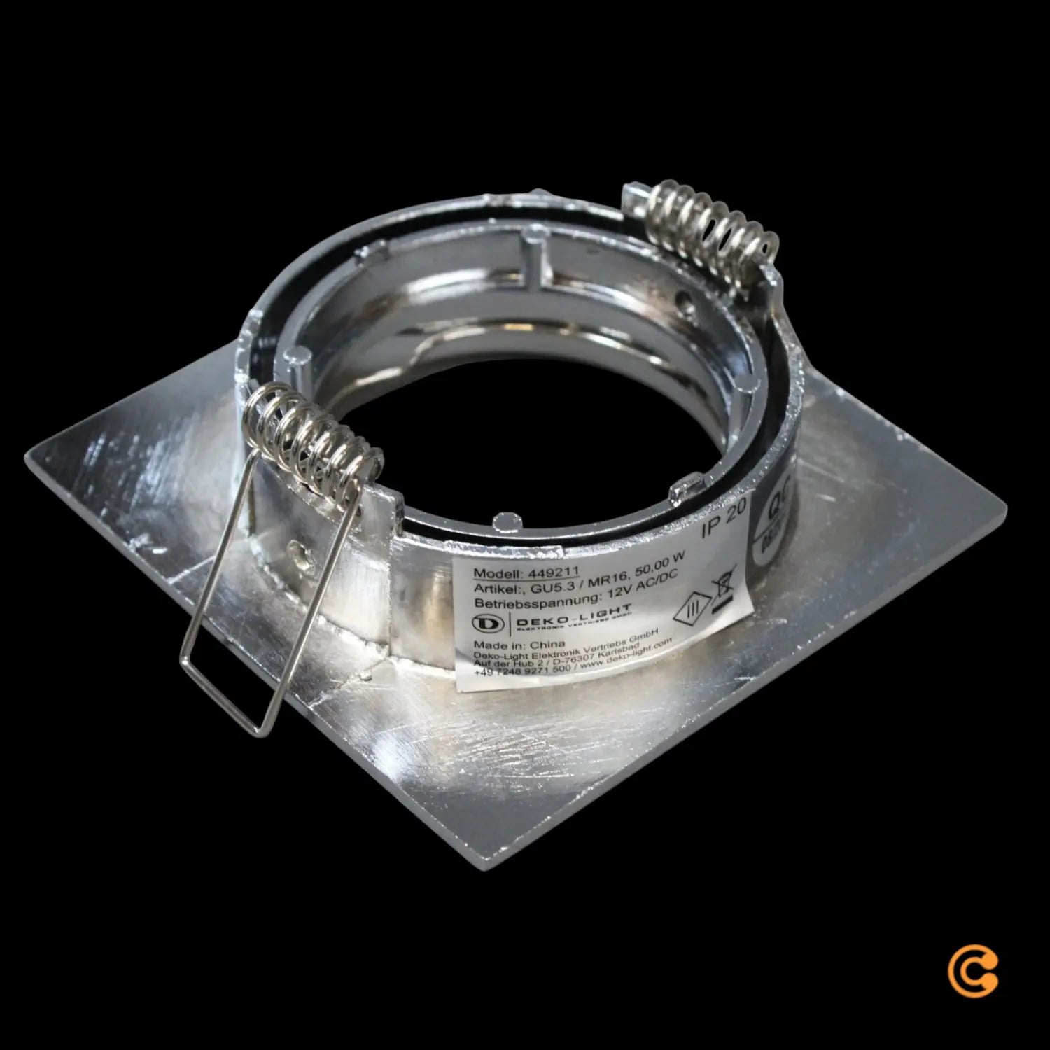 B-Ware Deko Light Deckeneinbauring Einbaustrahler Gu5.3 Mr16 Alu Silber Chrom 10 Stück - 4042943102140