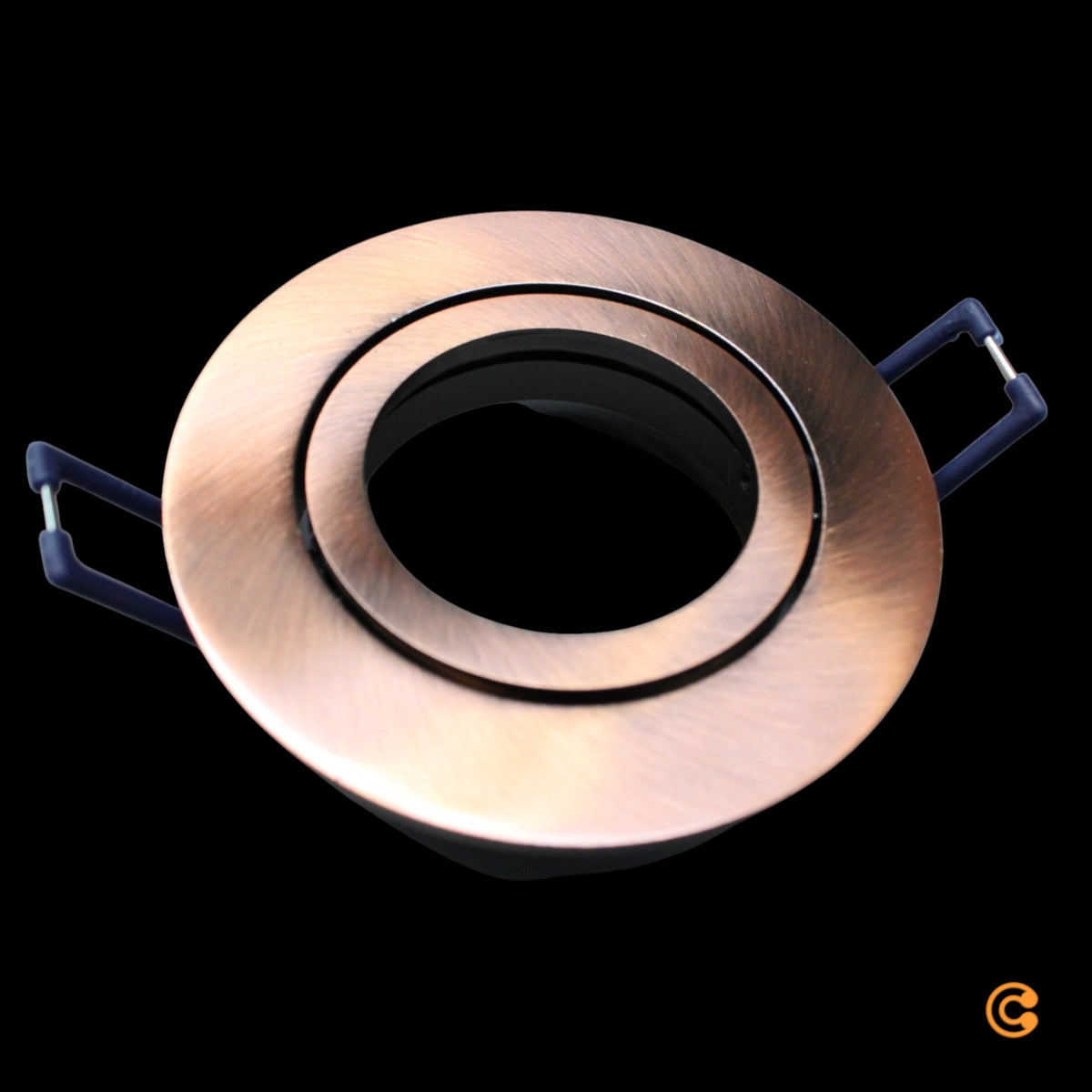 Deko Light Deckeneinbaustrahler Einbauring GU10 LED Metall Kupfer 89 mm 4 STÜCK - 4042943173645