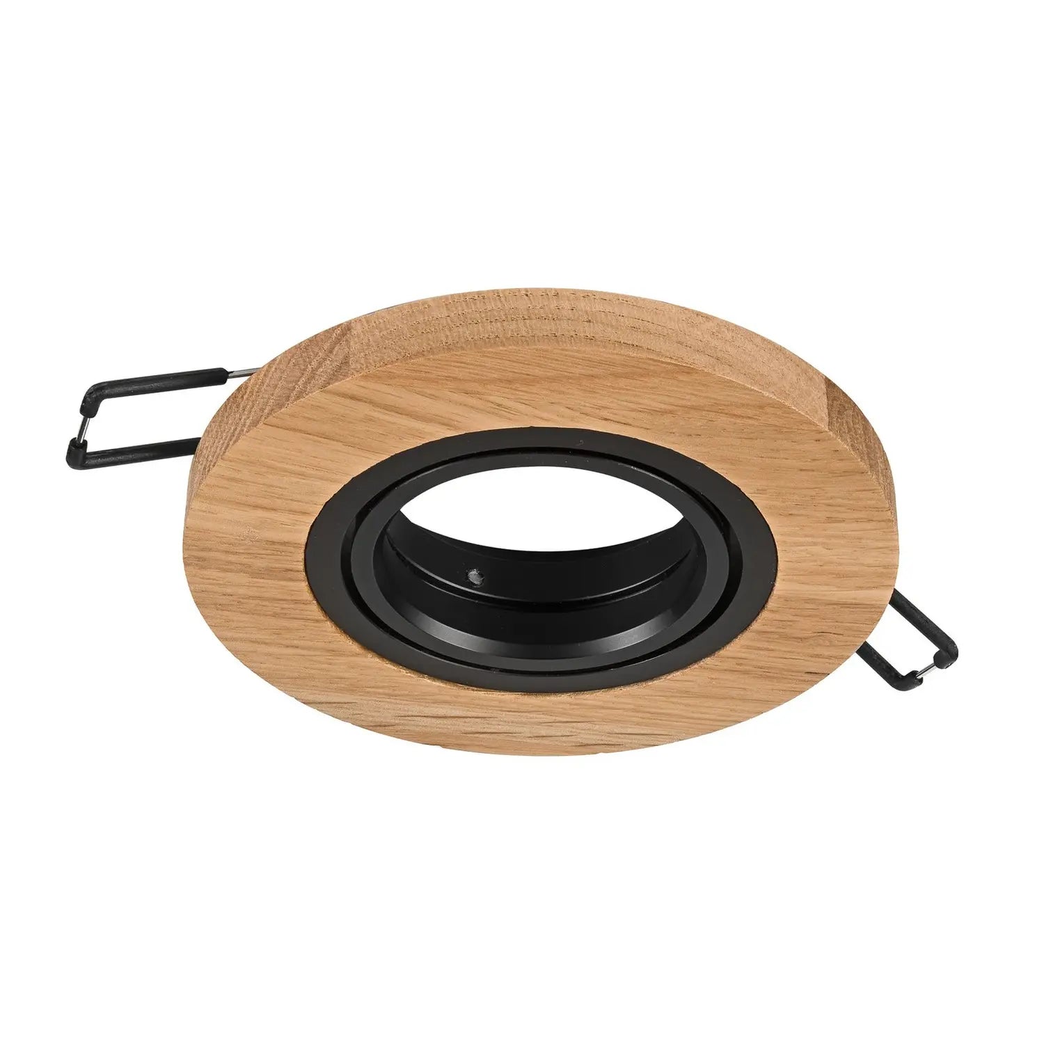 B-Ware Runde Deckeneinbauleuchte Einbauspot Tobby Eiche Holz Lampe Leuchte ø10cm Gu10 - 5907687456197