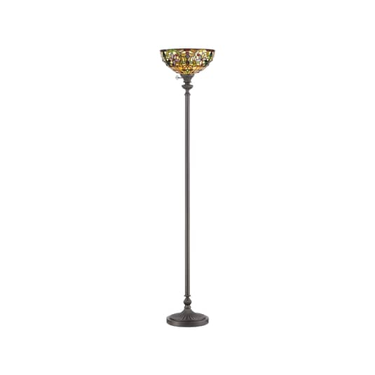 Quoizel Deckenfluter Kami Stehlampe Stehleuchte Lampe Schirm Im Tiffany Design   B-Ware - 5024005212812