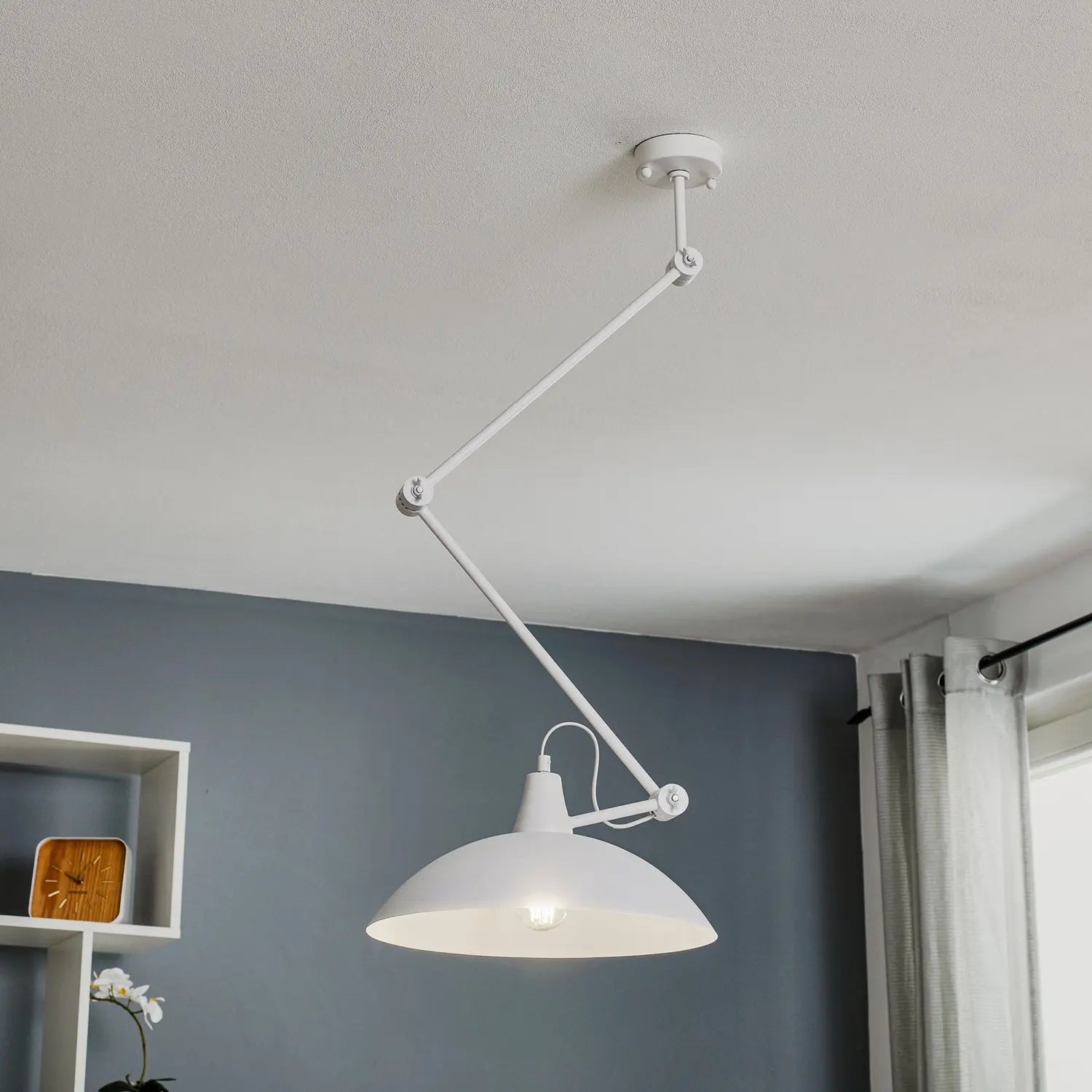B-Ware Euluna Deckenlampe 808 Deckenlampe Lampe Leuchte Verstellbar 1 Flammig Weiß - 5904798637187