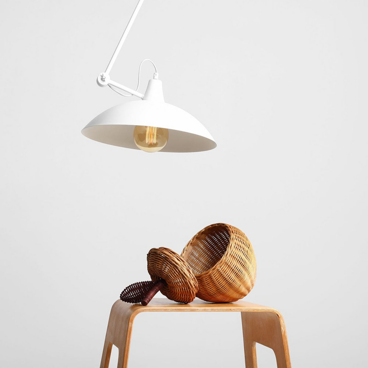 B-Ware Euluna Deckenlampe 808 Deckenlampe Lampe Leuchte Verstellbar 1 Flammig Weiß - 5904798637187