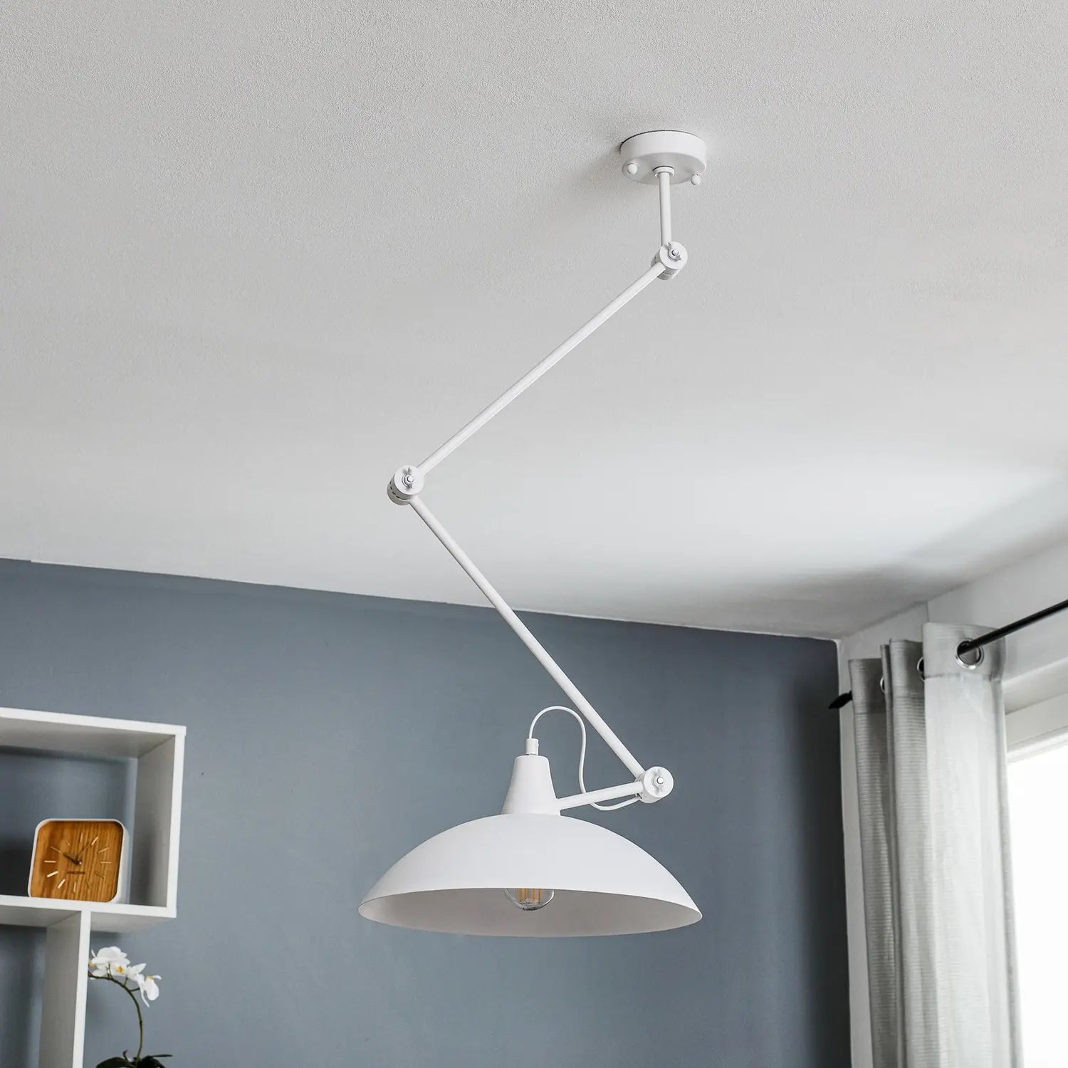 B-Ware Euluna Deckenlampe 808 Deckenlampe Lampe Leuchte Verstellbar 1 Flammig Weiß - 5904798637187