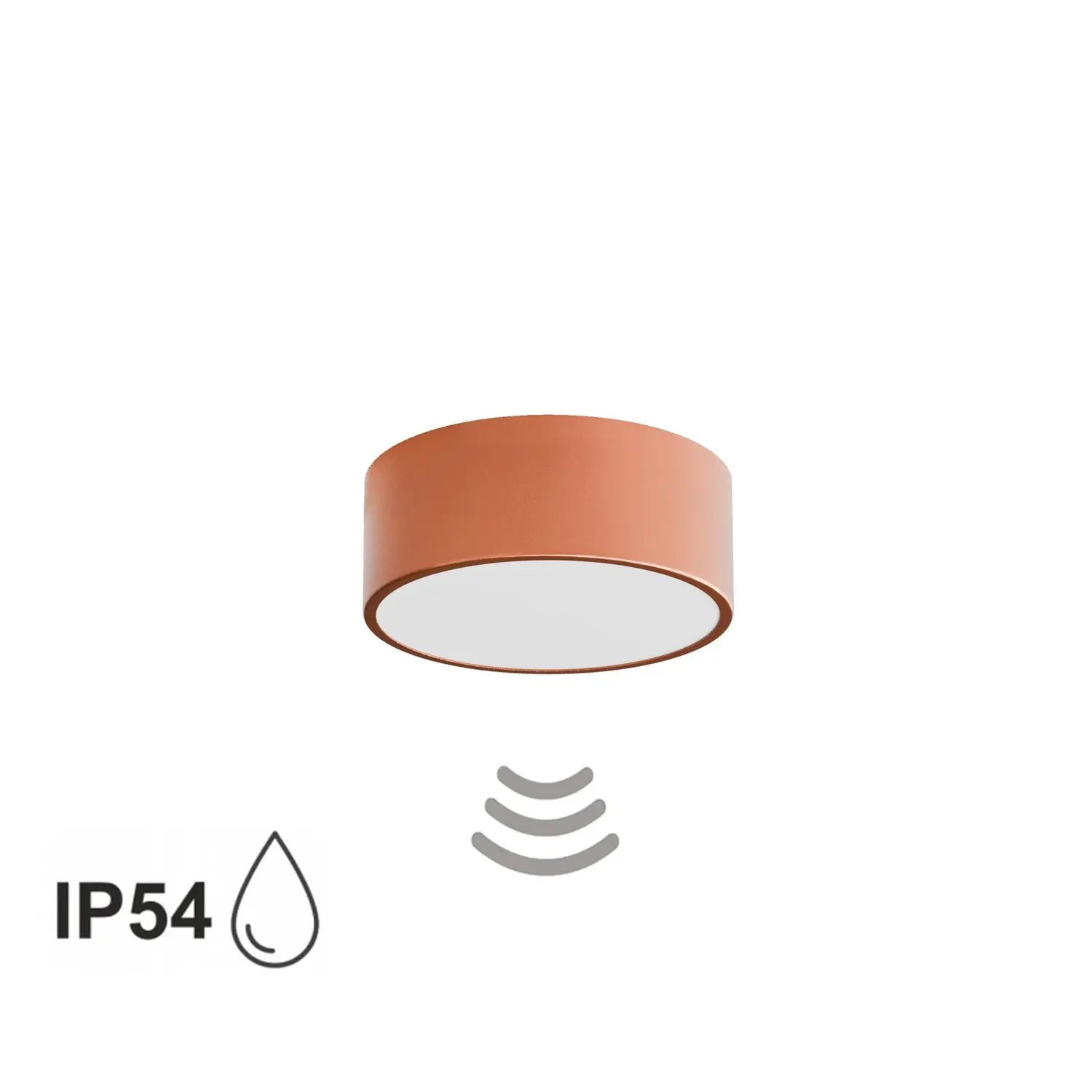 B-Ware Cleo 200 Deckenlampe Deckenleuchte ø20cm Sensor Bewegungsmelder Metall Ip54  - 5907623692375