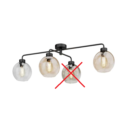 Euluna Deckenlampe Cubus Wohnzimmerleuchte Deckenlampe Lampe E27 SIEHE TEXT/FOTO - 5901780544607