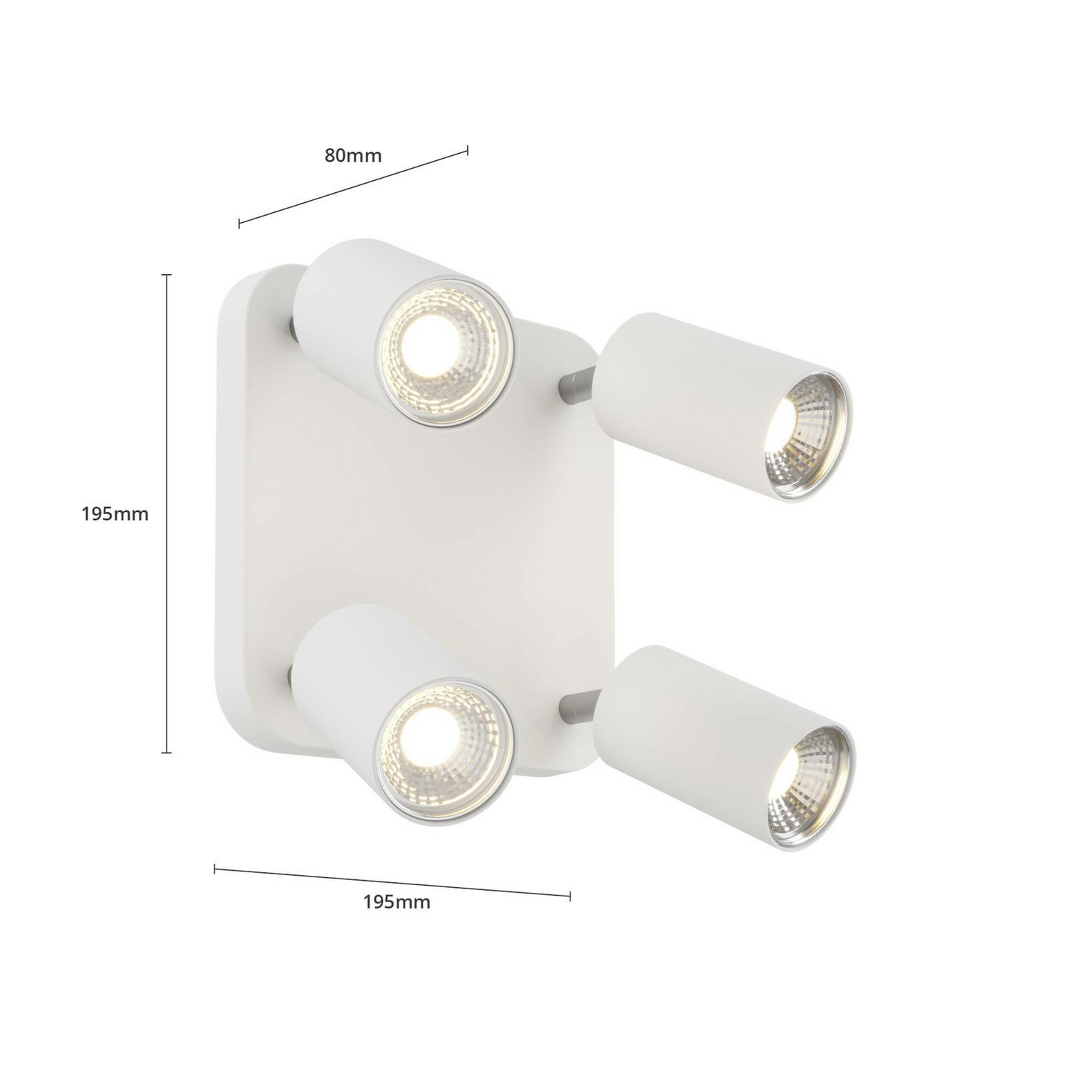 B-Ware Nowodvorski Deckenlampe Eye Spot Deckenlampe Lampe Leuchte 4 Flammig Gu10 Weiß - 5903139601795