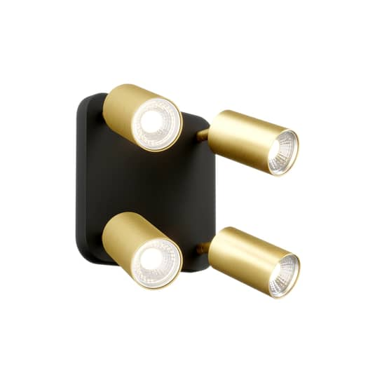 B-Ware Nowodvorski Lightning Deckenlampe Eye Spot Deckenlicht Gu10 4 Fl Schwarz Messing - 5903139882095