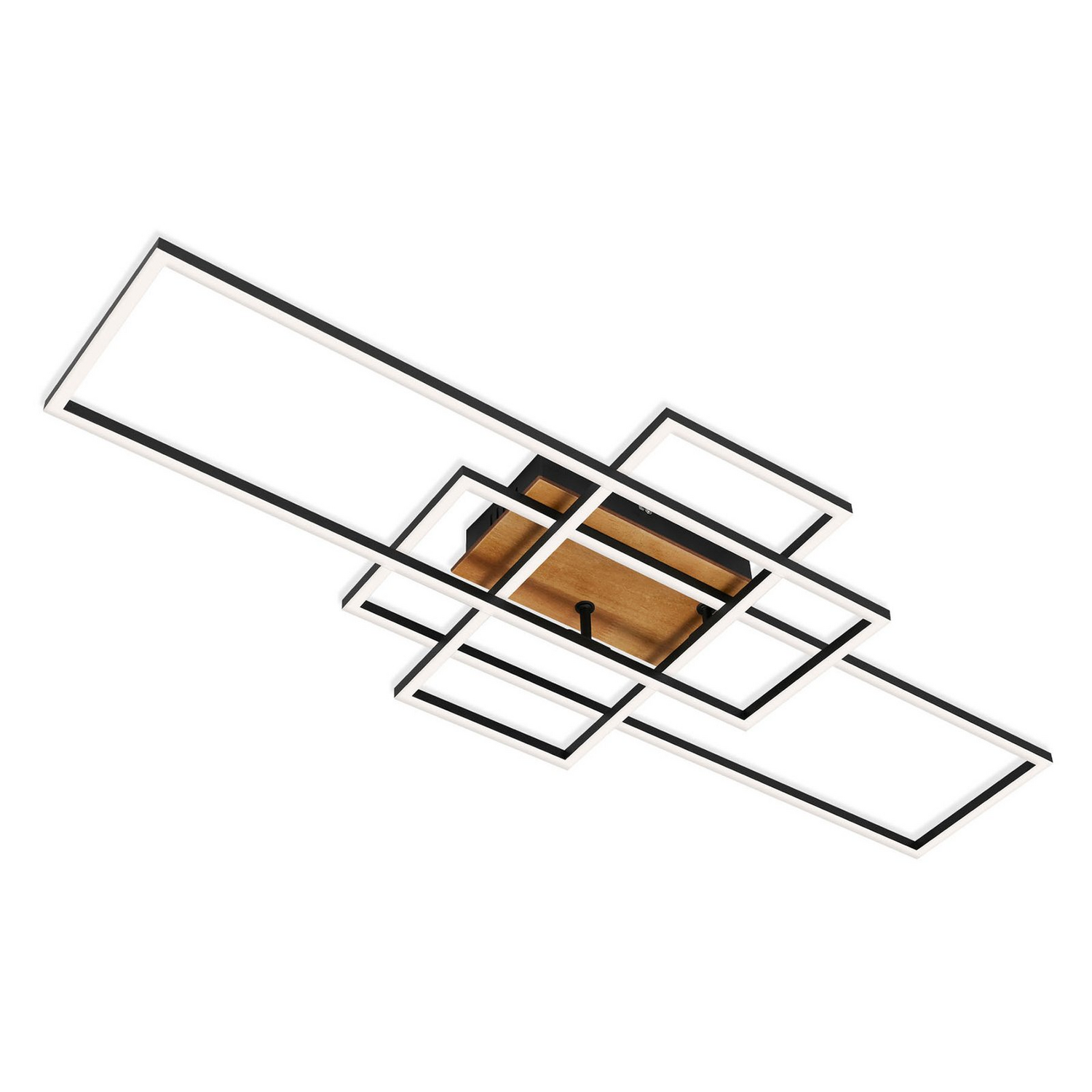 B-Ware Brilo Deckenlampe Frame Deckenlampe Leuchte Lampe Schwarz Holz Siehe Text - 4002707388456