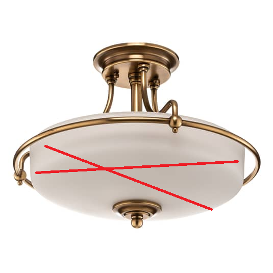 Quoizel Deckenlampe Griffin Deckenlicht Deckenleuchte Messing Siehe Text/Foto B-Ware - 5024005269915