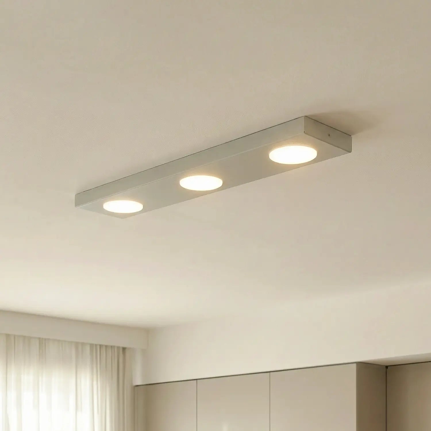 B-Ware Deckenlampe Hero Deckenleuchte Lampe Beige Stahl 55 X 12 Cm Gx53 Dimmbar - 5905143288610