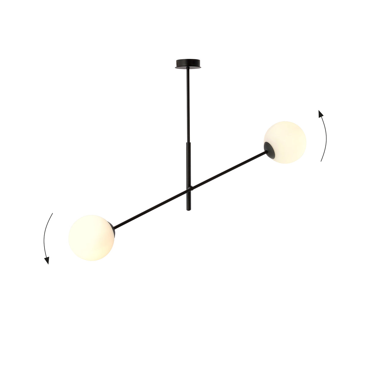 Deckenlampe Linear schwarz/opal Deckenleuchte Lampe Leuchte SIEHE TEXT/FOTO - 5901738923577
