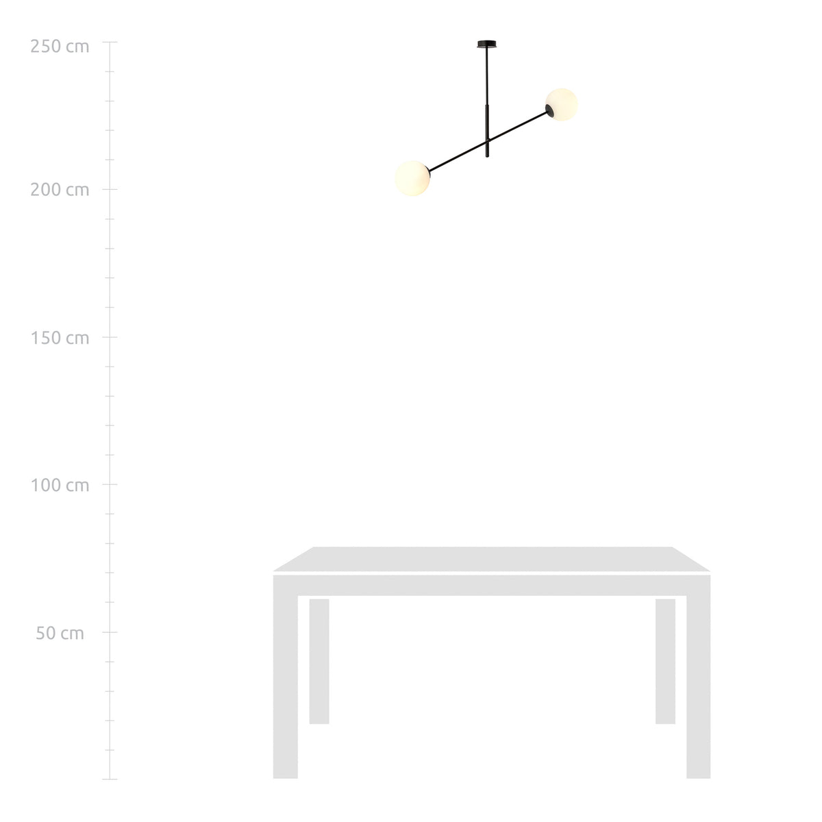 Deckenlampe Linear schwarz/opal Deckenleuchte Lampe Leuchte SIEHE TEXT/FOTO - 5901738923577