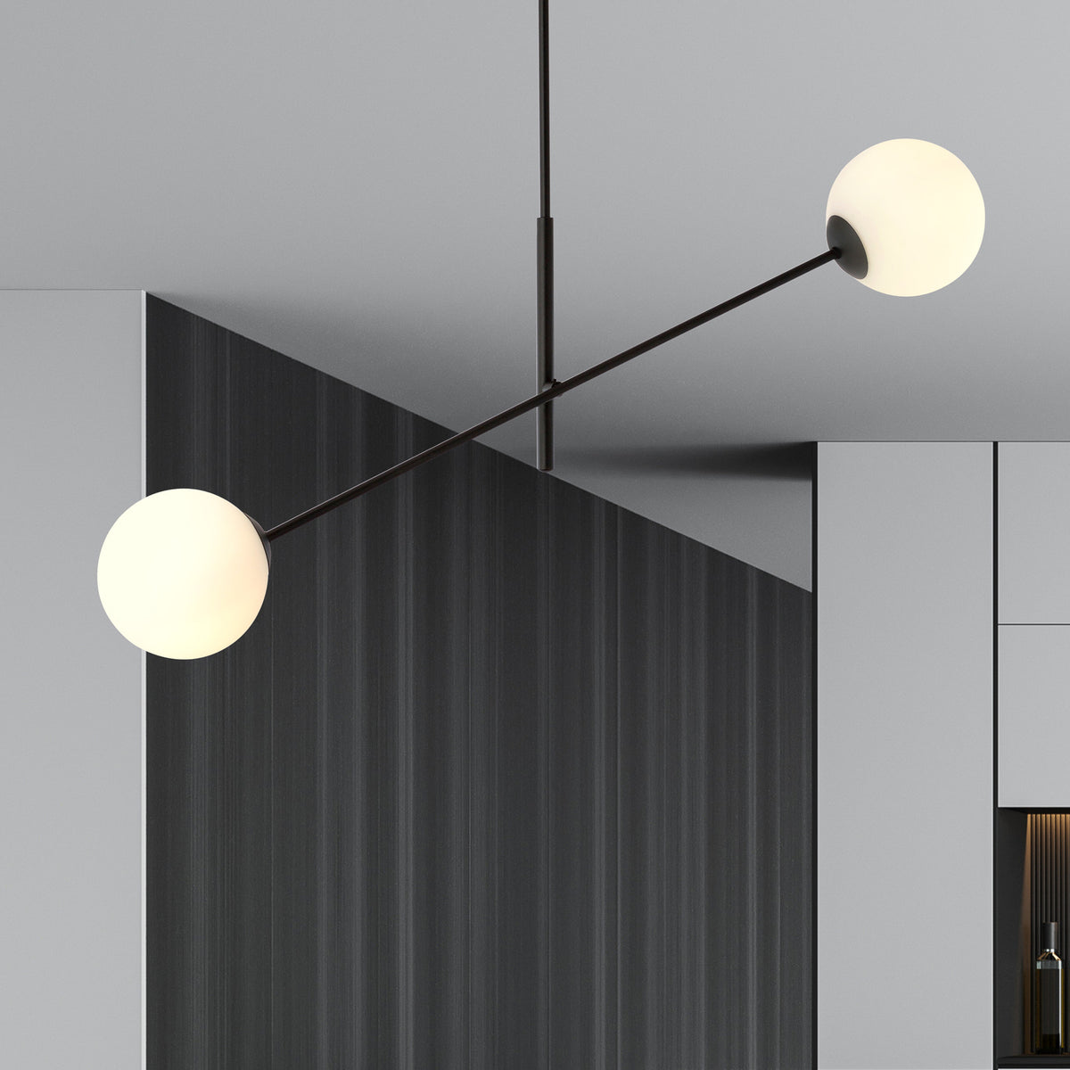 Deckenlampe Linear schwarz/opal Deckenleuchte Lampe Leuchte SIEHE TEXT/FOTO - 5901738923577