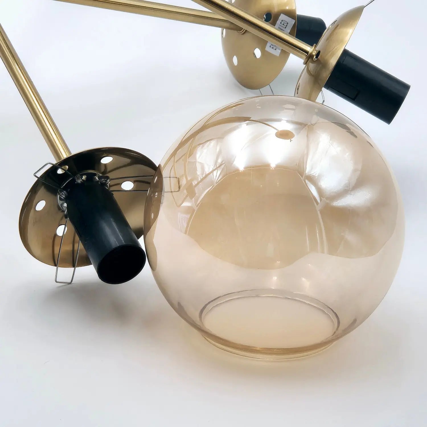 B-Ware Lamkur Lighting Deckenlampe Natalia Deckenleuchte Goldfarben Glas 8flg E14 ø68cm - 5907687453905
