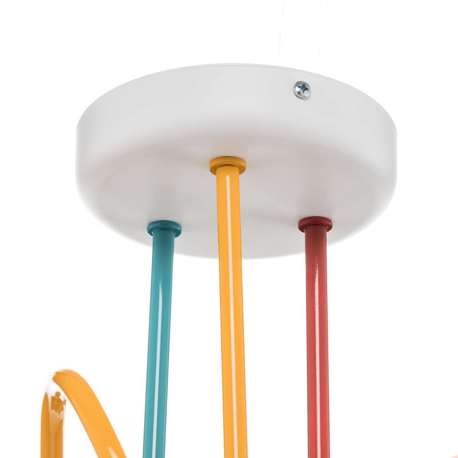 B-Ware Deckenlampe Oxford Dreiflammig Orange Rot Türkis Deckenleuchte Lampe Leuchte