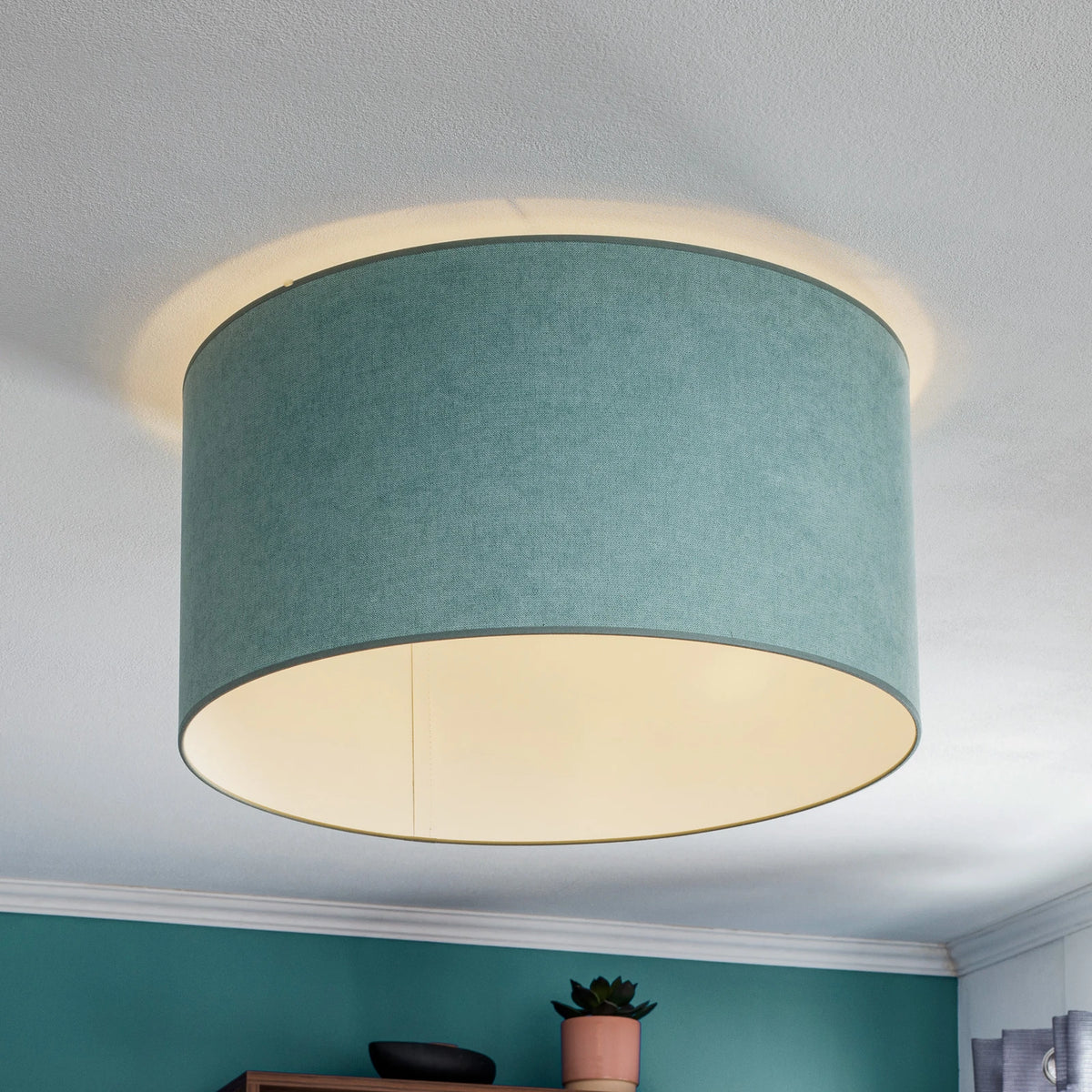 Euluna Deckenlampe Pastell Roller Deckenleuchte Mintgrün Leuchte Ø 60 cm LED E27 - 5903689183949