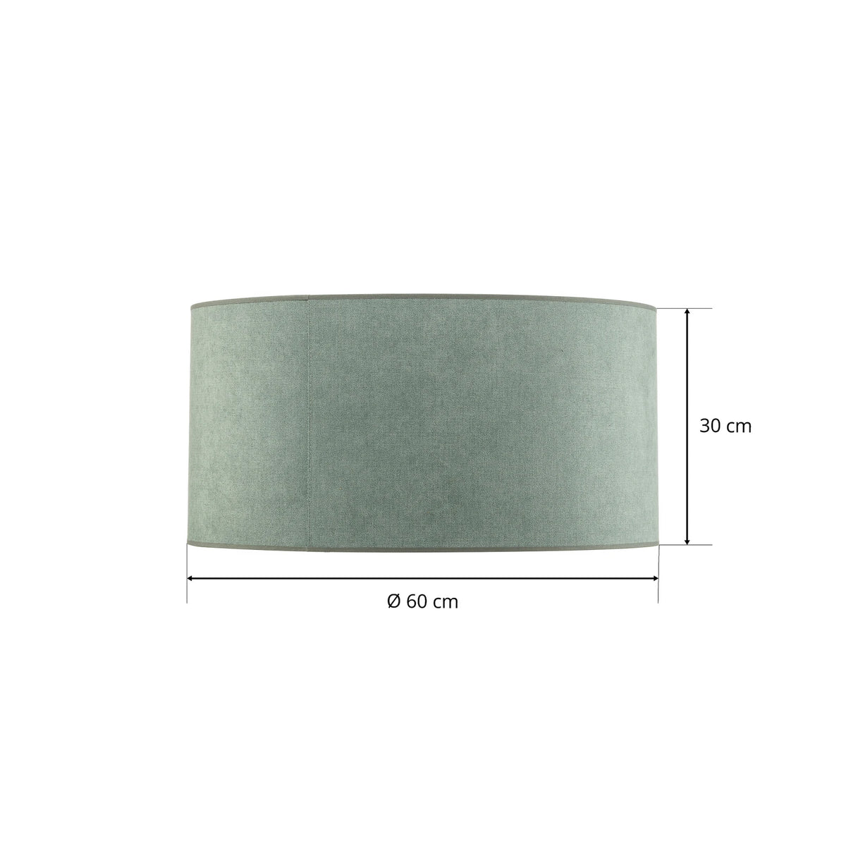 Euluna Deckenlampe Pastell Roller Deckenleuchte Mintgrün Leuchte Ø 60 cm LED E27 - 5903689183949