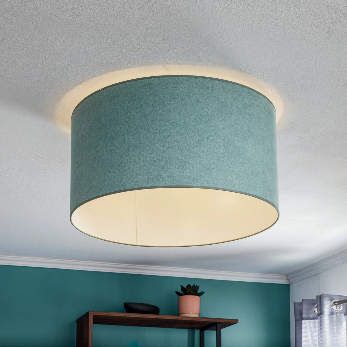 Euluna Deckenlampe Pastell Roller Deckenleuchte Mintgrün Leuchte Ø 60 cm LED E27 - 5903689183949