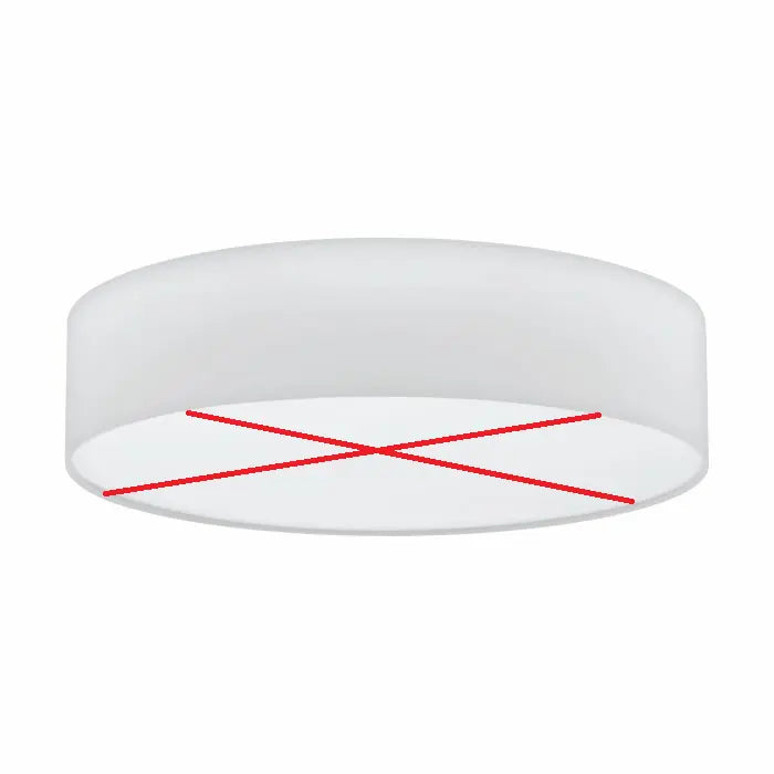 B-Ware Eglo Pasteri Textil Deckenlampe Deckenleuchte Stoffschirm Weiß Siehe Text/Foto - 9002759976118