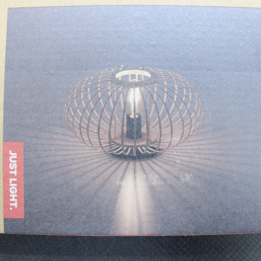 Just Light. Deckenlampe Racoon Deckenleuchte Hängeleuchte Lampe E27 Holz B-Ware - 4043689984342