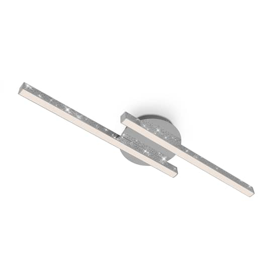 B-Ware Briloner Deckenlampe Rey Deckenlampe Lampe Led Glitzereffekt 2 Flammig Chrom - 4002707410096