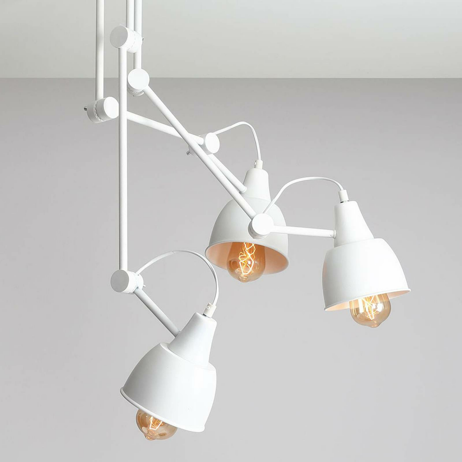 B-Ware Euluna Deckenlampe 814 Deckenlampe Lampe Leuchte Verstellbar 3 Flammig Weiß - 5904798647964