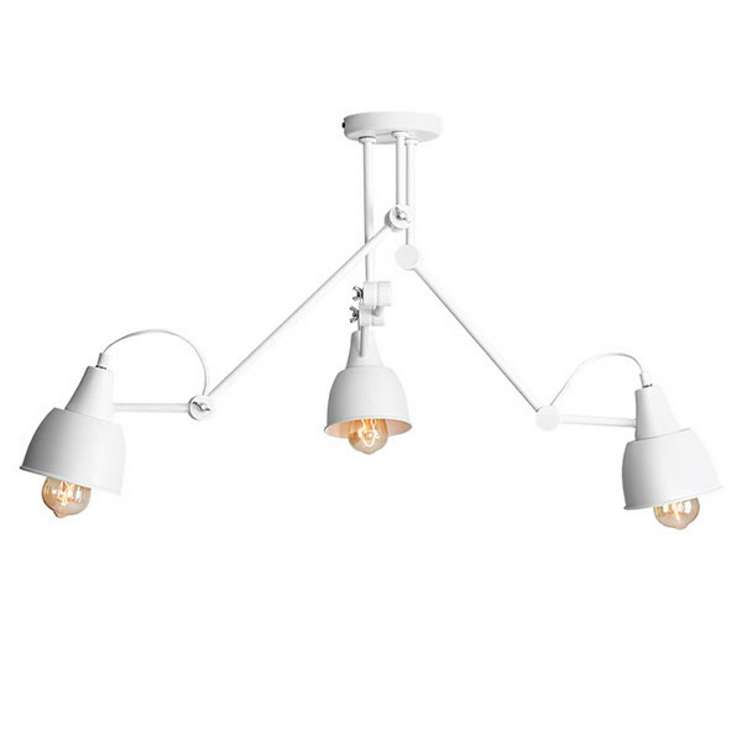 B-Ware Euluna Deckenlampe 814 Deckenlampe Lampe Leuchte Verstellbar 3 Flammig Weiß - 5904798647964