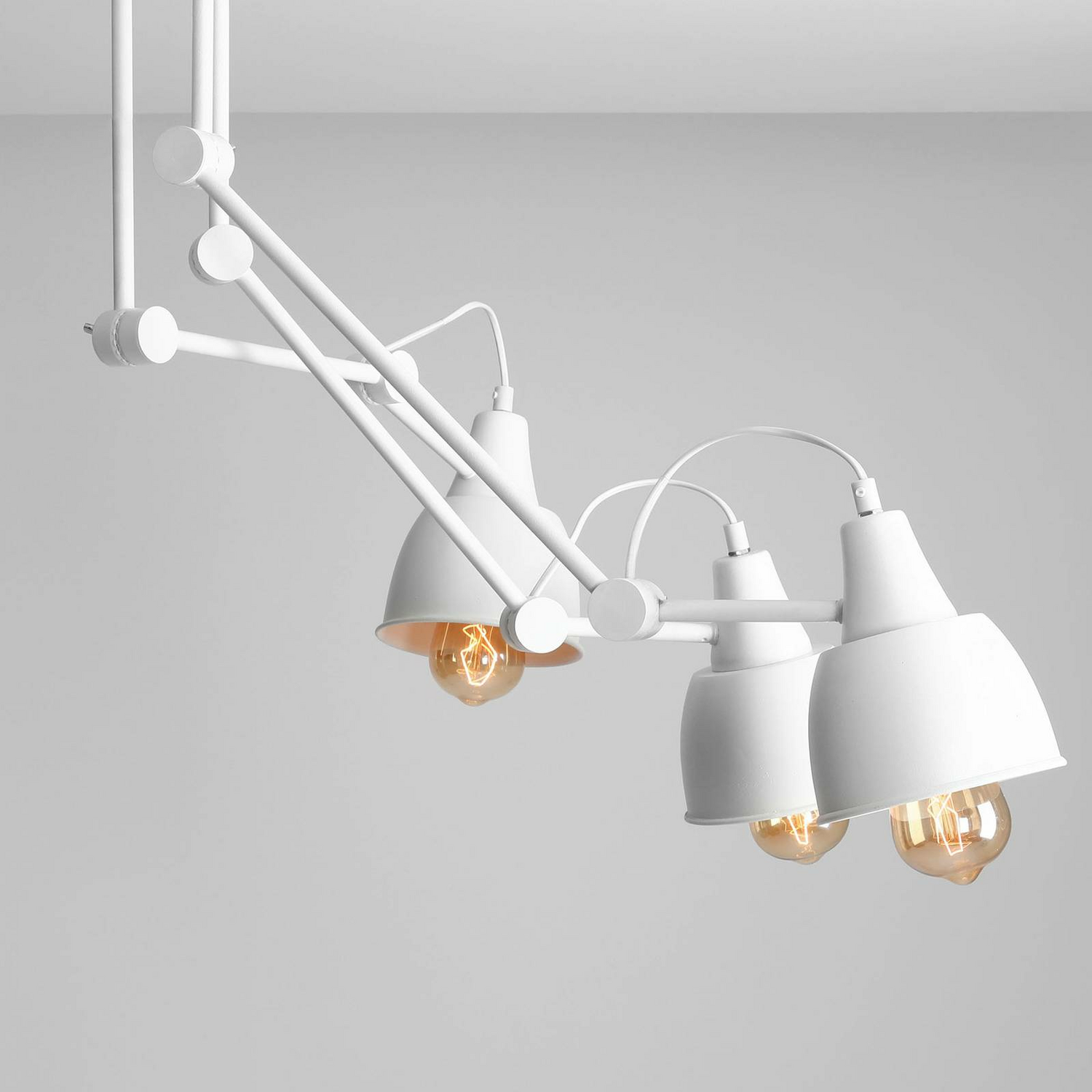 B-Ware Euluna Deckenlampe 814 Deckenlampe Lampe Leuchte Verstellbar 3 Flammig Weiß - 5904798647964