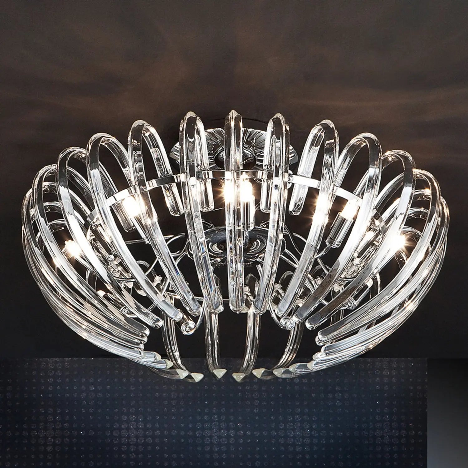 B-Ware Schuller Valencia Deckenleuchte Lampe Ariadna Kristall Klar Chrom Transparent - 8435435311490