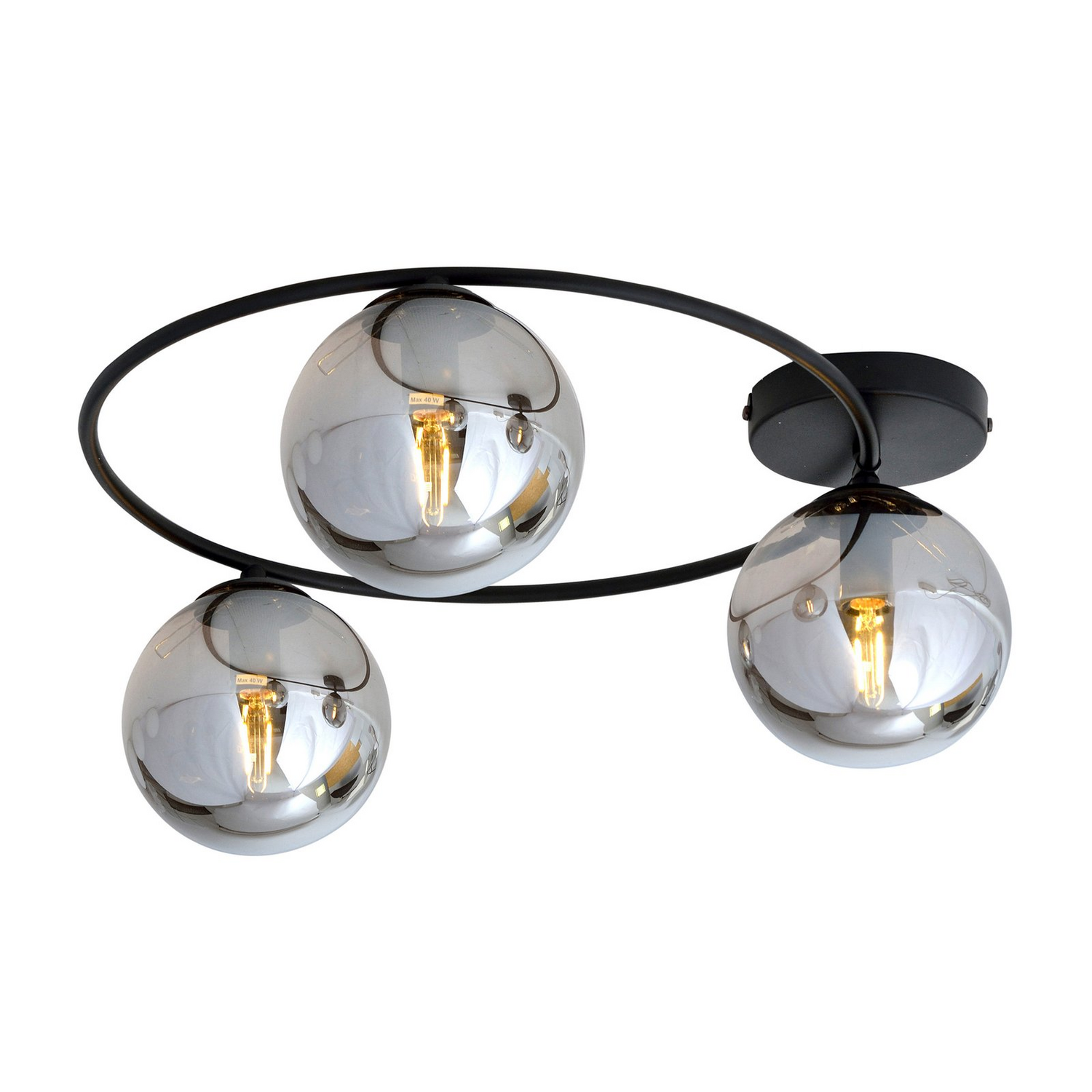 Plafonnier Euluna Ascella, lampe de plafond, luminaire, éclairage de plafond, qualité B 