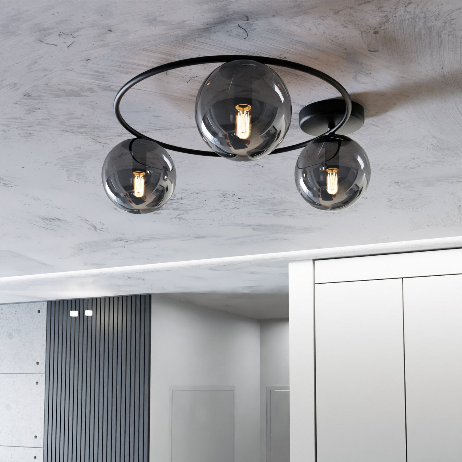 Plafonnier Euluna Ascella, lampe de plafond, luminaire, éclairage de plafond, qualité B 