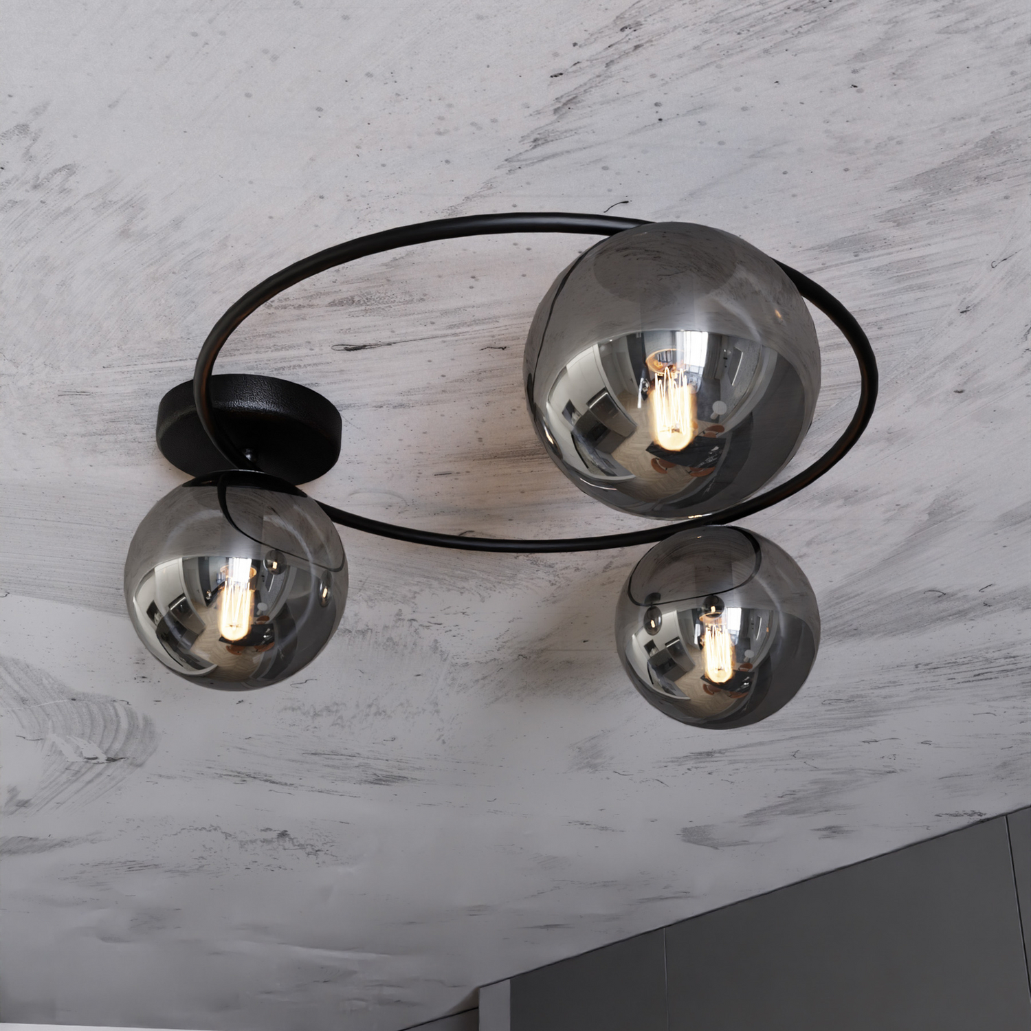 Plafonnier Euluna Ascella, lampe de plafond, luminaire, éclairage de plafond, qualité B 
