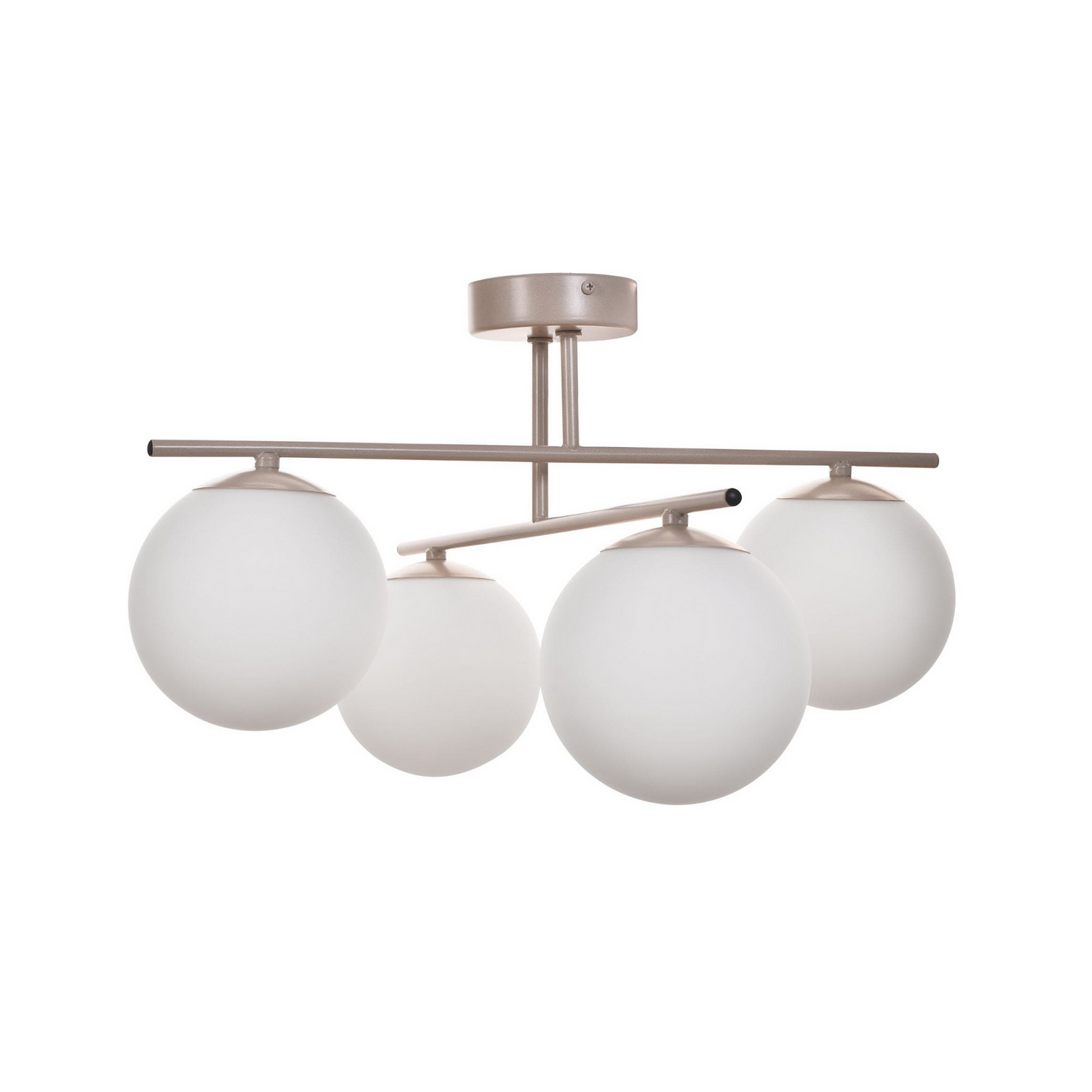 B-Ware Aurora Deckenleuchte Lampe Deckenlampe Beige ø 50 Cm 4 Flammig Glas E14 - 5905563004197