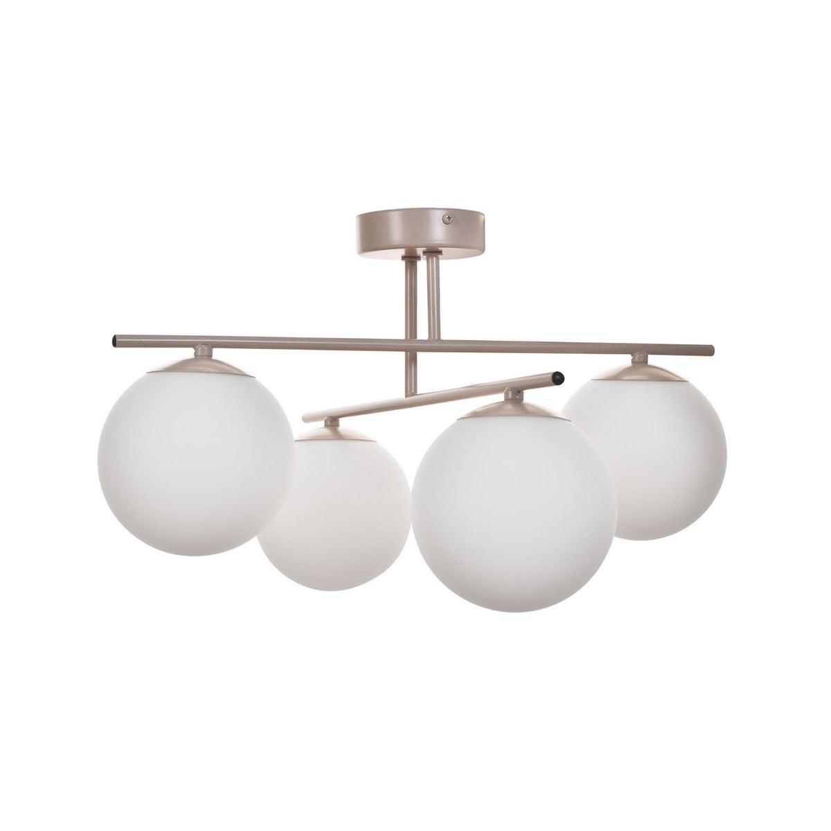 Aurora Deckenleuchte Lampe Deckenlampe beige Ø 50 cm 4 flammig Glas E14 - 5905563004197